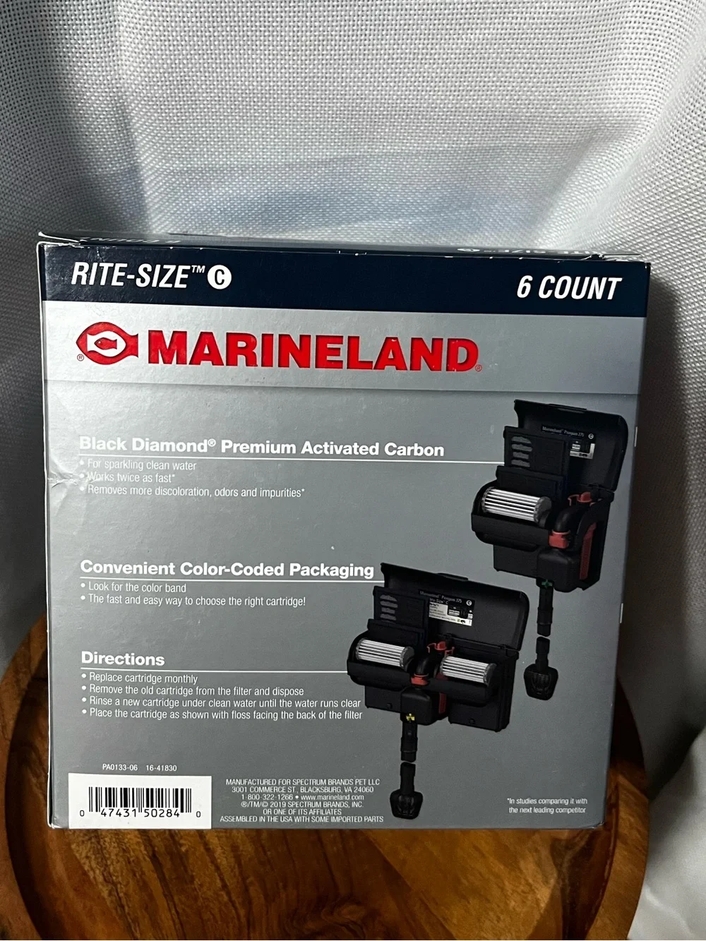 Marineland Penguin Power Rite-Size C Filter Replacement Cartridge Blue 6 Count